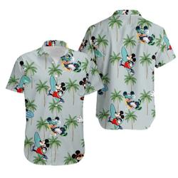 Mickey Hawaiian Shirt,Disney Print Shirt, Men Mickey Hawaiian Shirt Gift For Your Girlfriend Boyfriend Gift For Love Gift For Friend Best Valentine Present Holiday Gift