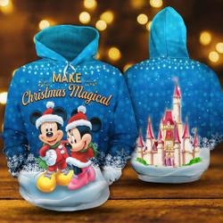 Mickey Christmas Hoodie, Mickey Merry Christmas Hoodie, Mickey Mouse
