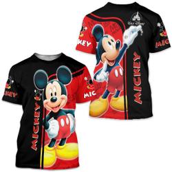 Mickey Mouse Disney Cartoon Outfits Unisex Casual T-shirts Meaningful Gift For Family Gift For Boyfriend Valentine Gift