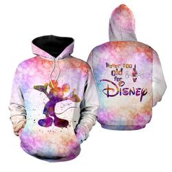 Mickey Mouse Disney Hoodie, Disney 3D Hoodie