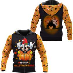 Mickey Mouse Hallothankmas Disney 3D Hoodie