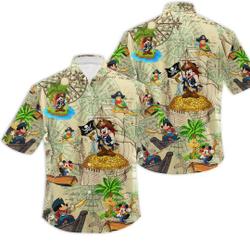 Mickey Mouse Hawaiian Holiday, Mickey Pirate T Shirt Gift For Your Girlfriend Boyfriend Gift For Love Gift For Friend Best Valentine Present Holiday Gift