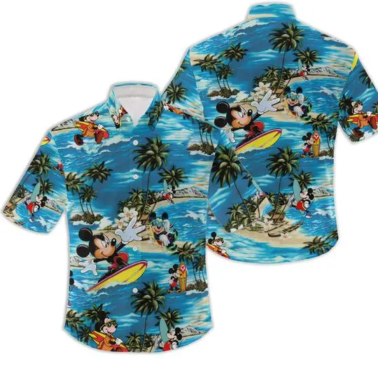 Mickey Mouse Hawaiian Shirt Gift For Your Girlfriend Boyfriend Gift For Love Gift For Friend Best Valentine Present Holiday Gift