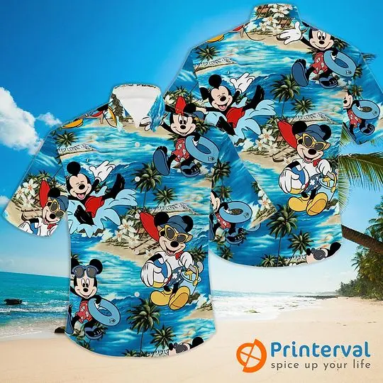 Mickey Mouse Hawaiian shirt Gift For Your Girlfriend Boyfriend Gift For Love Gift For Friend Best Valentine Present Holiday Gift
