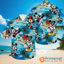 Mickey Mouse Hawaiian shirt Gift For Your Girlfriend Boyfriend Gift For Love Gift For Friend Best Valentine Present Holiday Gift