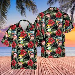 Mickey Mouse Hawaiian Shirt Summer Button Up, Summer Trip Family Hawaiian Shirt Gift For Your Girlfriend Boyfriend Gift For Love Gift For Friend Best Valentine Present Holiday Gift