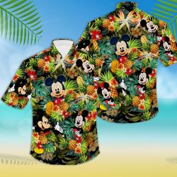 Mickey Mouse Pineapple Fruit Tropical Hawaiian Shirt Gift For Your Girlfriend Boyfriend Gift For Love Gift For Friend Best Valentine Present Holiday Gift