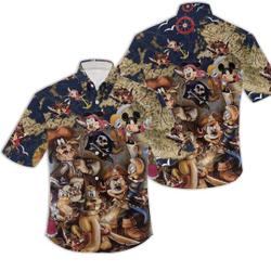 Mickey Mouse Pirate Hawaiian Shirt Gift For Your Girlfriend Boyfriend Gift For Love Gift For Friend Best Valentine Present Holiday Gift