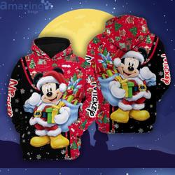 Mickey Christmas Hoodie, Mickey Merry Christmas Hoodie, Mickey Mouse