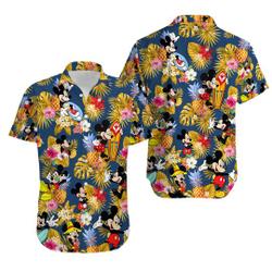 Mickey Mouse Surfing Hawaiian Shirt Gift For Your Girlfriend Boyfriend Gift For Love Gift For Friend Best Valentine Present Holiday Gift