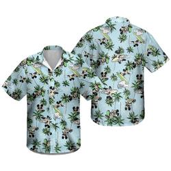 Mickey Mouse Surfing Pam Tree Disney Hawaiian Shirt Gift For Your Girlfriend Boyfriend Gift For Love Gift For Friend Best Valentine Present Holiday Gift