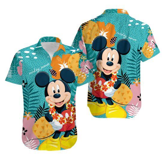 Mickey Mouse Unisex Hawaiian shirt Gift For Your Girlfriend Boyfriend Gift For Love Gift For Friend Best Valentine Present Holiday Gift