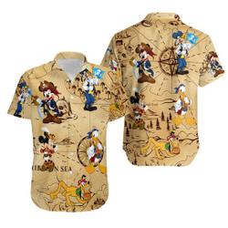 Mickey Pirate Hawaiian Shirt Gift For Your Girlfriend Boyfriend Gift For Love Gift For Friend Best Valentine Present Holiday Gift