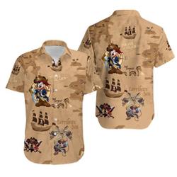 Mickey Pirate Vintage Tropical Beach Hawaiian Shirt Gift For Your Girlfriend Boyfriend Gift For Love Gift For Friend Best Valentine Present Holiday Gift