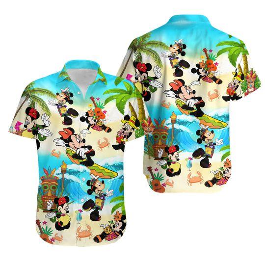 Mickey Vacation Aloha Summer Hawaiian, Aloha Hawaiian Shirt for Summer Beach Vibes Gift For Your Girlfriend Boyfriend Gift For Love Gift For Friend Best Valentine Present Holiday Gift