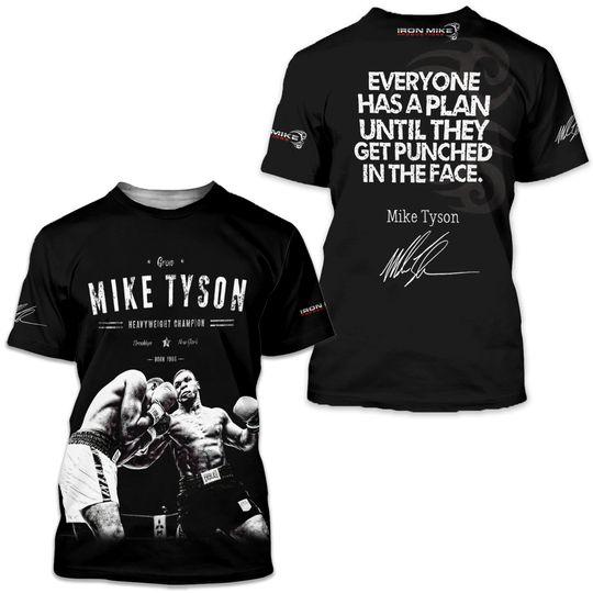 Mike Tyson 3D Tshirt Meaningful Gift For Family Gift For Boyfriend Valentine Gift
