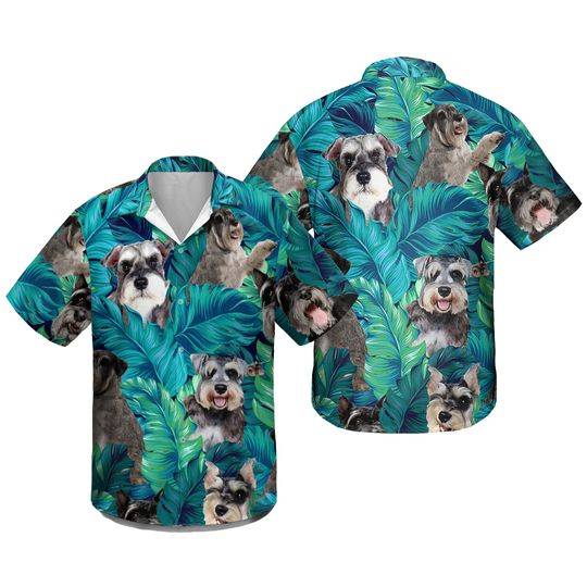 Miniature Schnauzer Dog Lovers Gift Hawaiian Shirt Gift For Your Girlfriend Boyfriend Gift For Love Gift For Friend Best Valentine Present Holiday Gift