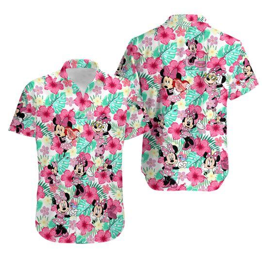 Minnie Mouse Hawaiian Shirt Gift For Your Girlfriend Boyfriend Gift For Love Gift For Friend Best Valentine Present Holiday Gift