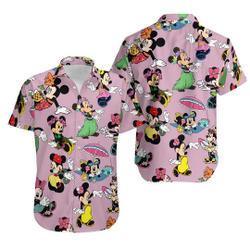 Minnie Mouse Hawaiian Shirt Gift For Your Girlfriend Boyfriend Gift For Love Gift For Friend Best Valentine Present Holiday Gift
