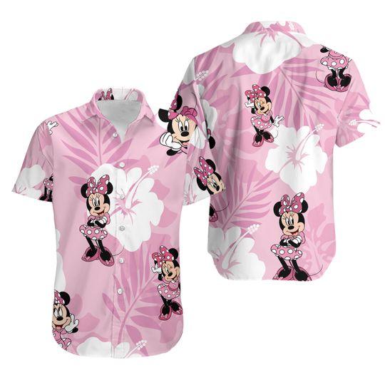 minnie mouse hawaiian shirt Gift For Your Girlfriend Boyfriend Gift For Love Gift For Friend Best Valentine Present Holiday Gift