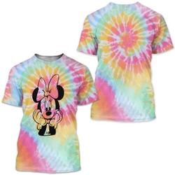 Minnie Mouse Shirt | Disney Tie Dye Shirt | Disney 3D Shirt Meaningful Gift For Family Gift For Boyfriend Valentine Gift