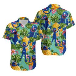 The Muppet Grover Pineapple Tropical Hawaiian Shirt Gift For Your Girlfriend Boyfriend Gift For Love Gift For Friend Best Valentine Present Holiday Gift