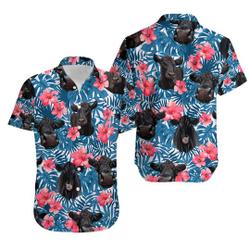 Black Angus Cow Hawaiian Shirt Gift For Your Girlfriend Boyfriend Gift For Love Gift For Friend Best Valentine Present Holiday Gift