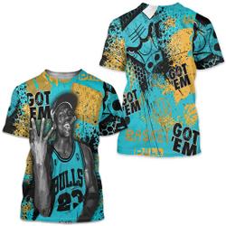 Got Em Basketball Unisex Sneaker Shirt Match 2023 Retro Aqua 5s Tee Meaningful Gift For Family Gift For Boyfriend Valentine Gift
