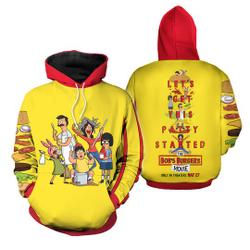 Hoodie Movie 3D Printed Bob's Burgers Belcher Family Pose Fan Gift Sweatshirt Shirt