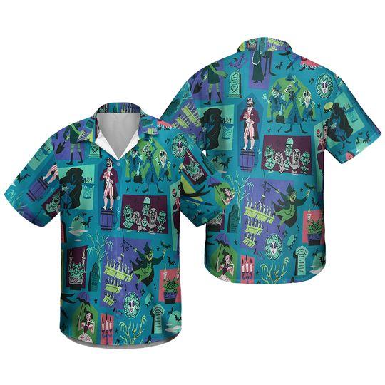 Haunted Mansion Hawaiian 3D Shirt Gift For Your Girlfriend Boyfriend Gift For Love Gift For Friend Best Valentine Present Holiday Gift