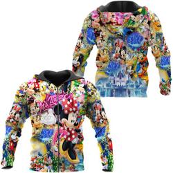 Minnie Mouse Magical Glitter Castle 3D Hoodies