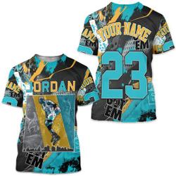 Got Em Custom 23 Jordan City Unisex Shirt 2023 Retro Aqua 5s Tee Meaningful Gift For Family Gift For Boyfriend Valentine Gift