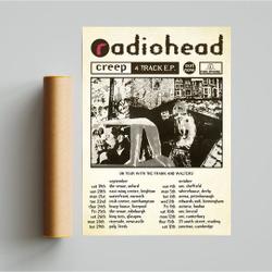 Radiohead Concert Poster Meaningful Gift For Family Gift For Boyfriend Valentine Gift Birthday Gift Holiday Gift