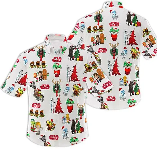 Star Wars Christmas Hawaiian Shirt Gift For Your Girlfriend Boyfriend Gift For Love Gift For Friend Best Valentine Present Holiday Gift