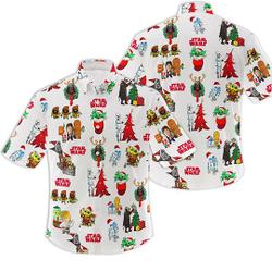 Star Wars Christmas Hawaiian Shirt Gift For Your Girlfriend Boyfriend Gift For Love Gift For Friend Best Valentine Present Holiday Gift