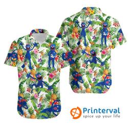 Animal Muppet Pineapple Tropical Short Sleeve Button Hawaiian Shirt Gift For Your Girlfriend Boyfriend Gift For Love Gift For Friend Best Valentine Present Holiday Gift