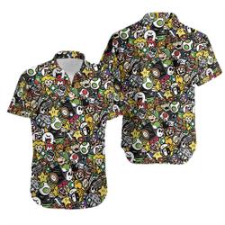 Super Mario Hawaiian Shirt Gift For Your Girlfriend Boyfriend Gift For Love Gift For Friend Best Valentine Present Holiday Gift