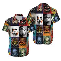 Star Wars Hawaiian Shirt, Star Wars Hawaii Tee, StarWars Button, StarWars Lover, StarWars Cute Gift For Your Girlfriend Boyfriend Gift For Love Gift For Friend Best Valentine Present Holiday Gift
