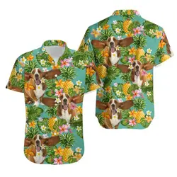 Basset Hound Dog Tropical Hawaiian Shirt Gift For Your Girlfriend Boyfriend Gift For Love Gift For Friend Best Valentine Present Holiday Gift