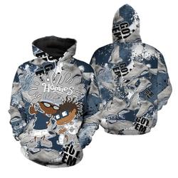 3D Hoodie Retro Georgetown - Homies Rugrats Melanin