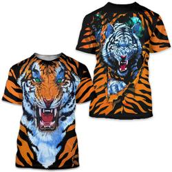 Vintage Tiger AOP Liquid Blue Tee Meaningful Gift For Family Gift For Boyfriend Valentine Gift