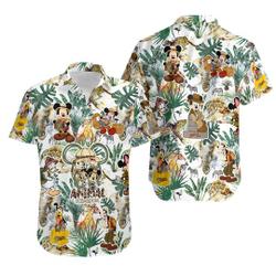 Mickey and Friends Safari Animal Hawaii Shirt Gift For Your Girlfriend Boyfriend Gift For Love Gift For Friend Best Valentine Present Holiday Gift