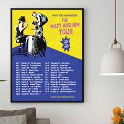 Attachment Matt and Kim tour 2023 poster Meaningful Gift For Family Gift For Boyfriend Valentine Gift Birthday Gift Holiday Gift