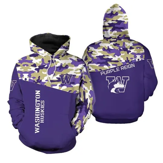 Washington Huskies 3D Hoodie