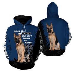 German Shepherd Dog Lover 3D All Over Print Pullover Hoodie