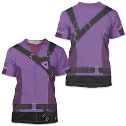 Hawkeye Women's Shirt, Kate Bishop Costume, Disney Marvel Cosplay, MCU Avengers 3D T-Shirt Meaningful Gift For Family Gift For Boyfriend Valentine Gift