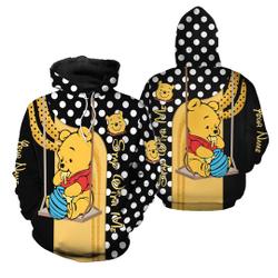 Personalized Pooh Hoodie, Cute Pooh Hoodie