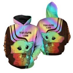 Personalized Baby Yoda Pullover Hoodie