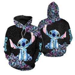 Stitch hoodie, personalize hoodie 3D