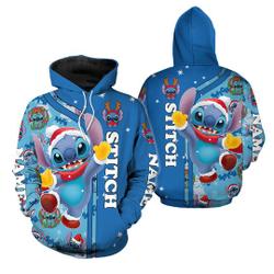 Personalized Stitch 3D HOODIE Christmas Gift